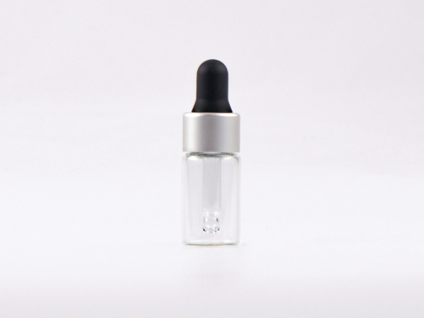 Pipettenflasche 3 ml - mattsilber
